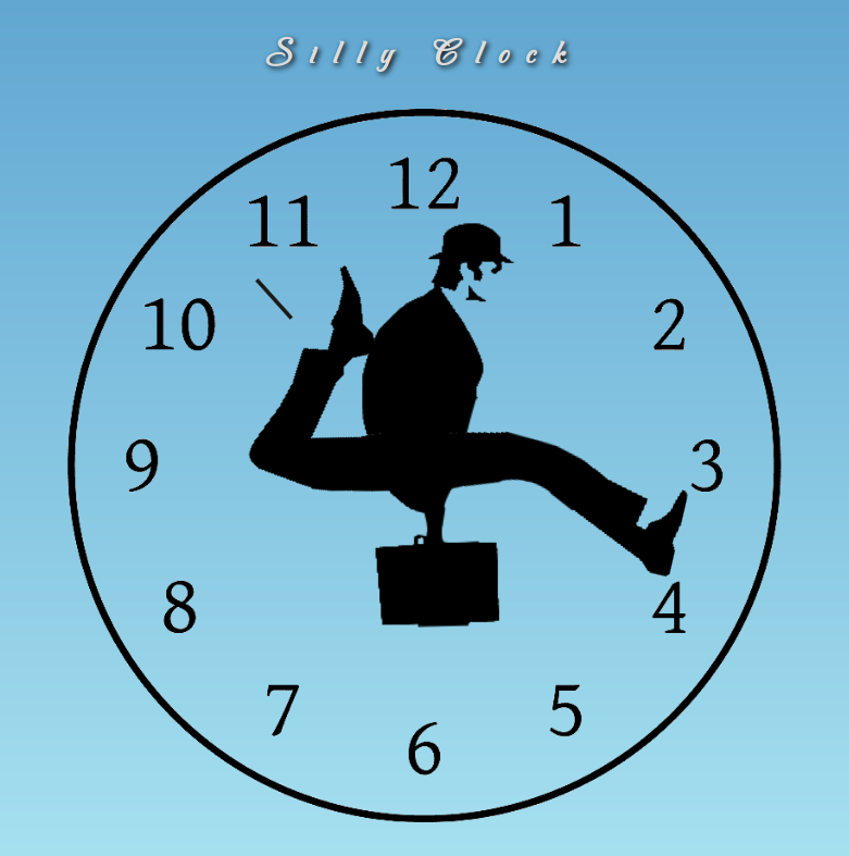 silly clock - webpage thumbnail